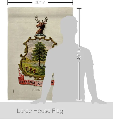 Miniatura 2 de Coat of arms Vermont House Flag - Eagle Set Americana States USA American Territories Republic Country Particular Area - Decoration Banner Small