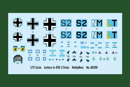 Miniatura 3 de Hobby Boss Junkers Ju 87D-3 Stuka Kit de montaje fácil