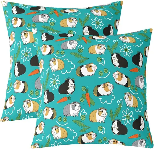 Miniatura 20 de Feelyou Juego de 2 fundas de almohada de leopardo de 16 x 16 pulgadas, fundas decorativas con estampado de guepardo, decoración del hogar, funda
