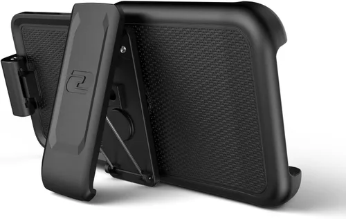 Miniatura 7 de ENCASED Funda para cinturón con clip para iPhone 11 (2019 Rebel Armor) Funda protectora resistente de cuerpo completo con soporte (Negro)