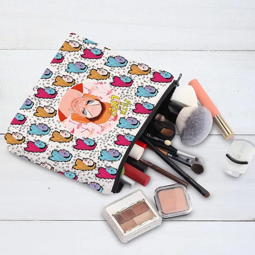 Miniatura 4 de G2TUP Babs Johnson Bolsa de maquillaje Divine Inspire Gift Filth is My Life - Bolsa de lona con cremallera de algodón y mercancía Connie, La La