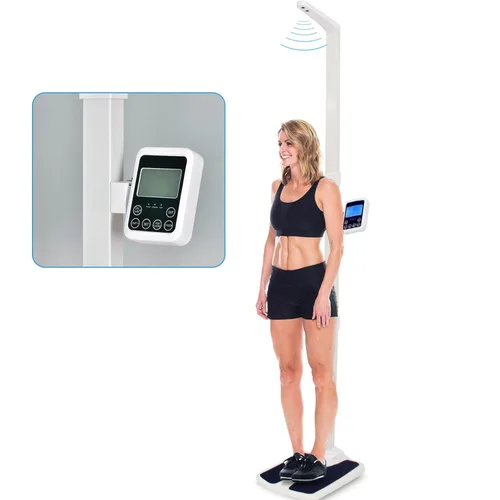 Báscula digital profesional para médicos, escala ultrasónica de altura y peso, báscula de medición médica multifuncional para medición de peso y