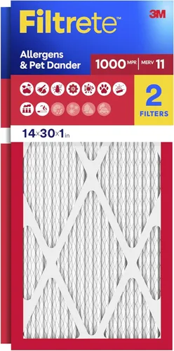 Miniatura 10 de Filtrete - Filtro de aire para aire acondicionado y calefactor, 2 x 24 x 1 pulgadas, MPR 1 MERV 11, defensa contra alérgenos, paquete de 2