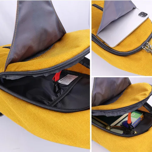 Miniatura 71 de WATERFLY Bolsa pequeña de senderismo: mochila cruzada para el pecho, mochila para hombres y mujeres con correa de hombro agradable a la piel