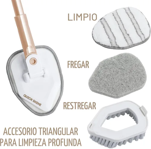 Miniatura 7 de Kit de limpieza y pulido Quick Shine Ultimate Gold Clean + Polish Kit todo en uno de 11 piezas con accesorios intercambiables Incluye limpiador