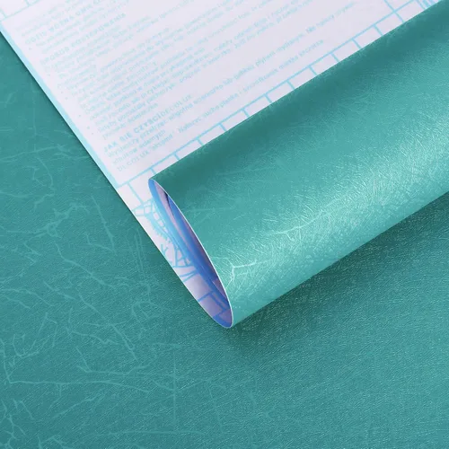 Miniatura 2 de Safiyya Papel tapiz de seda verde azulado para despegar y pegar, papel de contacto texturizado verde azulado, papel tapiz bohemio para dormitorio