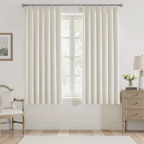 Miniatura 24 de UHITECH Cortinas opacas cortas de 35 pulgadas de largo, plisadas, opacas, para ventanas pequeñas, con aislamiento térmico, cortinas reductoras