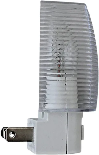 Miniatura 6 de Juego de 2 interruptores de encendido/apagado de luz nocturna con certificación UL, base blanca transparente, parte superior transparente adecuada