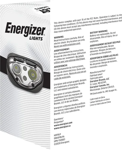 Miniatura 10 de Linterna de cabeza Energizer PRO-400 recargable, linterna recargable resistente al agua IPX4, lámpara de cabeza ultra brillante con múltiples modos