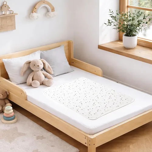 Miniatura 7 de Almohadilla de cama impermeable para bebé, lavable, reutilizable, de 31"x40" grande, protector de colchón para niños pequeños, almohadillas