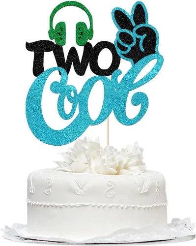 Miniatura 21 de Decoración de pastel de sirena con purpurina, decoración de pastel de feliz cumpleaños, decoración de pastel temática de Seaworld, baby shower, Azul
