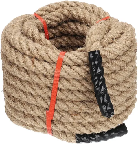 Miniatura 14 de PATIKIL Cuerda de yute de 1-1/2 pulgadas x 100 pies, cuerda de yute trenzada de manila, cuerda de yute gruesa natural, cuerda de arpillera