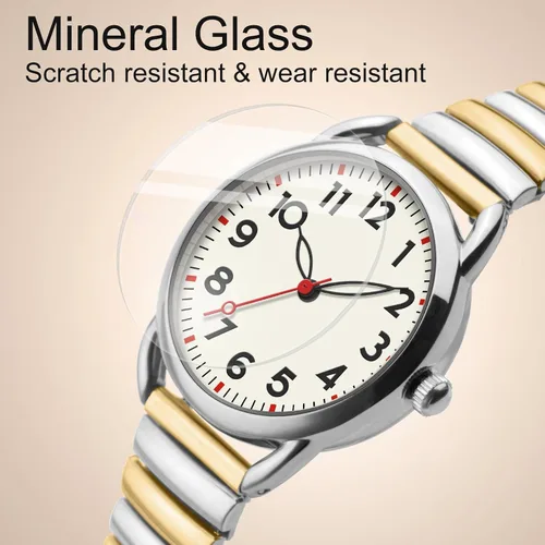 Miniatura 2 de Asan Ge Reloj para mujer, banda de expansión que se adapta a varios tamaños, analógico vintage, resistente al agua, esfera luminosa de moda, fácil