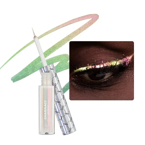Miniatura 21 de CHARMACY Delineador Líquido para Ojos Resistente al Agua, Lápiz delineador de ojos negro intenso de larga duración con punta ultra fina, a prueba