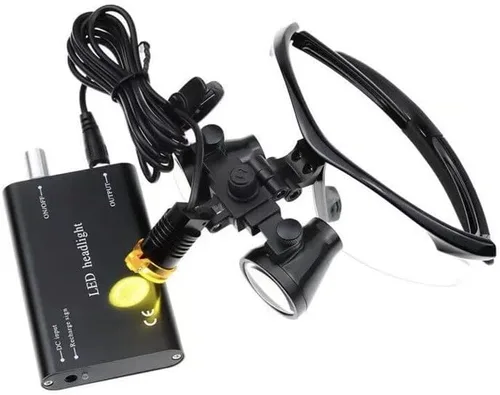 Miniatura 2 de Lupa binocular ultraligera para faros LED, ángulo ajustable