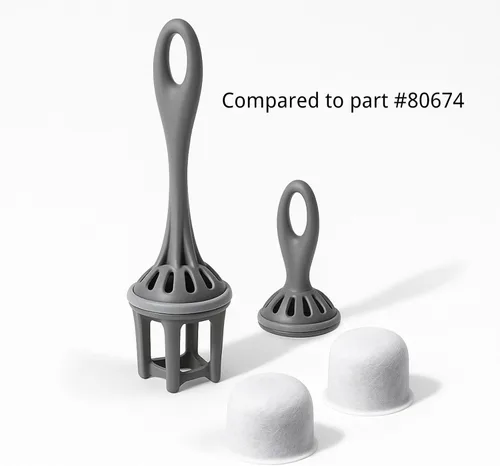 Nispira Paquete de 6 filtros de agua de carbón de repuesto compatibles con la cafetera Hamilton Beach, BrewStation & Stay or Go (80674), soporte no