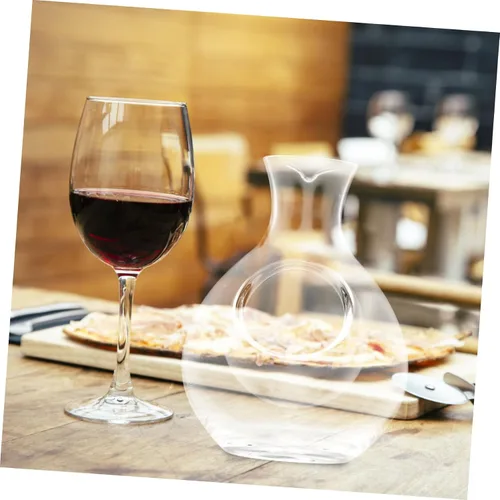 Miniatura 9 de Hemoton Decantador de cristal del dispensador del vino del hielo 10.1 fl oz para el refrigerador del decantador de la botella del sake del vino