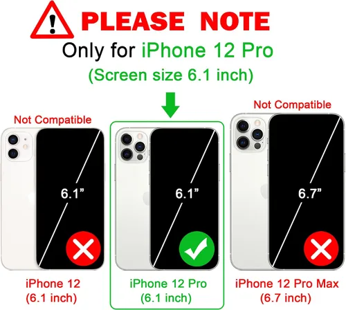 Miniatura 2 de OWLSTAR Bonita funda con purpurina para iPhone 12 Pro de 6.1 pulgadas, funda protectora delgada y brillante para mujeres y niñas (verde brillante)