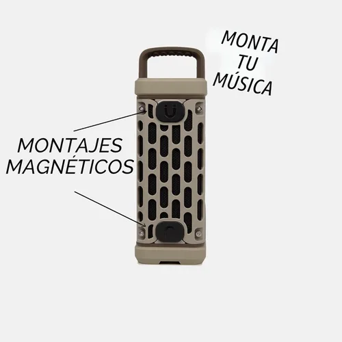 Miniatura 4 de Turtlebox Ranger: ¡Alto! Altavoz Bluetooth 5.4 portátil para exteriores Resistente, impermeable, ultraportátil Reproduce hasta 105db, graves
