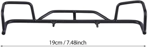 Miniatura 3 de Parachoques de coche RC, parachoques delantero trasero de metal para parachoques de oruga RC escala 1/10 con protección resistente para entusiastas