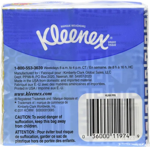 Miniatura 2 de Kleenex® Paquetes de pañuelos de 3 capas para bolsillo (16 paquetes de 10 pañuelos)