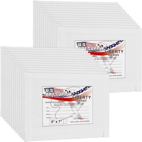 US Art Supply - Paquete de 12 tableros de lienzo para pintura de 8 x 10 pulgadas, calidad artística profesional, libre de ácidos (1 caja completa de
