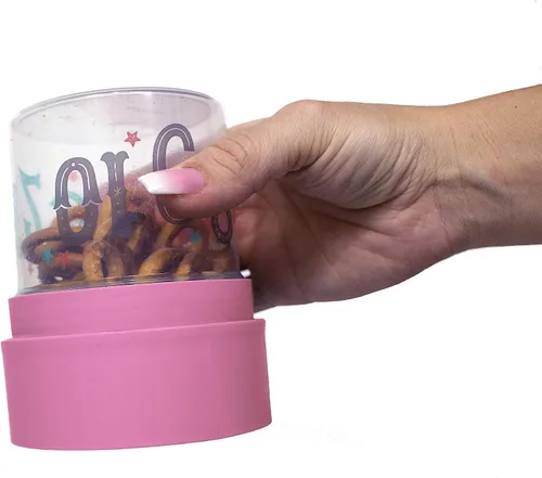 Miniatura 9 de Munchie Mug Taza de aperitivos a prueba de derrames, color morado, tarro de 12 onzas, fabricado en los Estados Unidos Púrpura