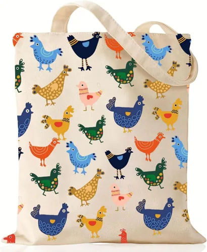 Miniatura 18 de Andeiltech Bolsa de lona para mujer, bolsa de viaje estética, bolsa de hombro reutilizable, regalo de cumpleaños para mamá Flor Mamá