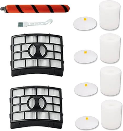 Filtros de rollo de cepillo de repuesto compatibles con aspiradora Shark Apex DuoClean AZ1000 AZ1002 AZ1003BRN AX950 AX951 AX952 NV830 NV831 NV835