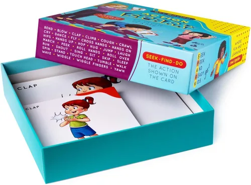 Miniatura 2 de Juego de acción para niños, juego de cartas de memoria a juego, juegos de cartas de movimiento para niños, juego interactivo para niños, busca