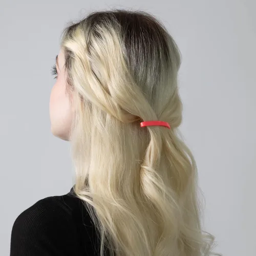 Miniatura 4 de Juego de pinzas para el cabello, accesorios de estilo cúpula de plástico mediano, abrazaderas decorativas para medio recogido y cola de caballo