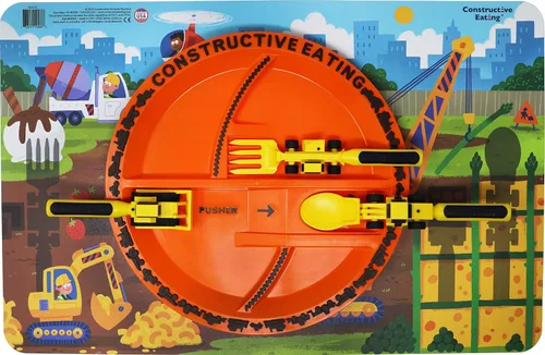 Miniatura 5 de Combo de construcción con conjunto de utensilios, plato e individual de Constructive Eating