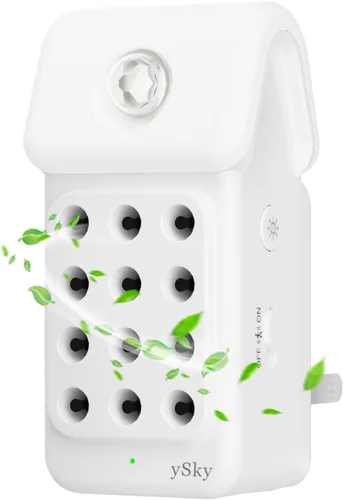 Miniatura 9 de ySky Purificador de aire enchufable para el hogar (paquete de 3), purificadores de aire de iones negativos con sensor de movimiento, mini