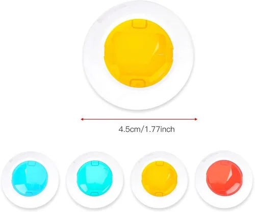Miniatura 5 de Juego de filtros de flash de cámara instantánea de 4 colores para mini 7S/8/8+/9 (puro)