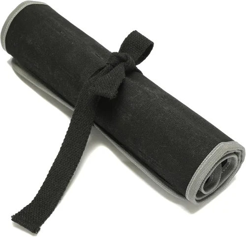 Miniatura 4 de Bolsa enrollable para herramientas, bolsa de herramientas de lona encerada de 16 onzas, bolsa de herramientas multiusos con banda elástica, 1 bolsa