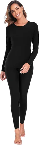 Miniatura 7 de YADIFEN Ropa interior térmica para mujer, conjunto de pantalones largos, capa base, forro polar, ropa interior larga, pijama de invierno cálido