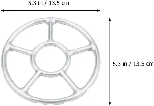 Miniatura 7 de SOLUSTRE Estantes de soporte para estufa de gas de 6.10 pulgadas, anillos de wok antideslizantes de acero galvanizado, accesorios universales