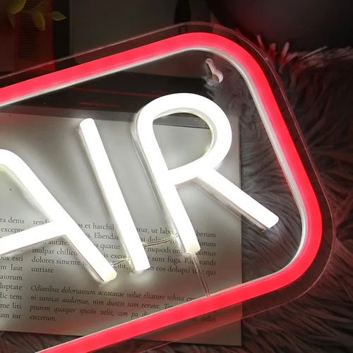 Miniatura 7 de ON AIR Letrero de luces LED de neón, luz nocturna decorativa brillante para radio, televisión, video, podcast, fiesta, pared, dormitorio, club, 16 x