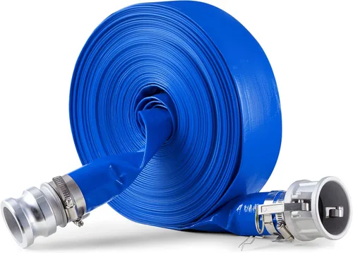 Miniatura 14 de Manguera de Descarga VEVOR, 3" x 105', Manguera de PVC Plana, Manguera de Retrolavado y Drenaje Resistente con Abrazaderas, Resistente a