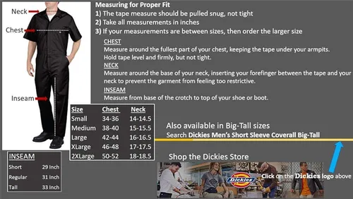 Miniatura 3 de Dickies - Mono de manga corta para hombre