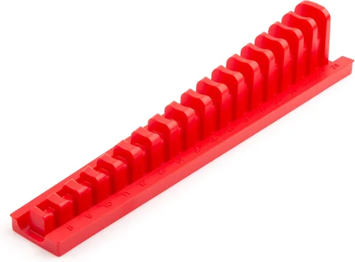 Miniatura 7 de TEKTON Organizador de llaves Crowfoot de 13 herramientas, 3/8 pulgadas, negro (5/16-1 pulgadas) ORG26113 Fabricado en Estados Unidos