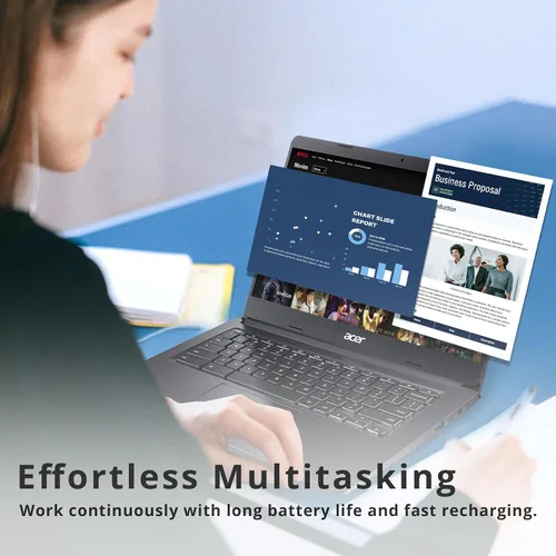 Miniatura 9 de acer Laptop Chromebook 311 HD IPS de 11.6 pulgadas, Intel Celeron N4020, 4 GB de RAM LPDDR4, 32 GB eMMC, gráficos Intel UHD 600, Wi-Fi 5, cámara HD