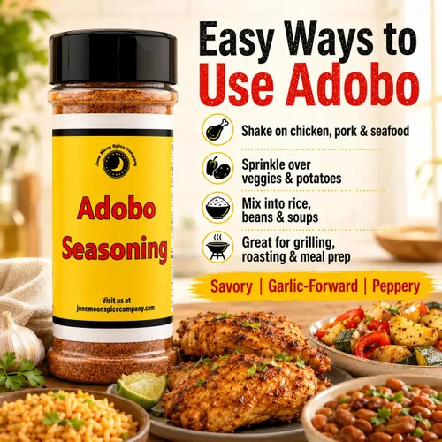 Miniatura 3 de Premium Condimento ADOBO Coctelera grande Sin calorías Sin grasa Sin colesterol Sin azúcar Savory adobo seasoning with garlic-forward