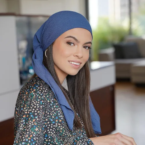 Miniatura 46 de Madison Headwear Bufandas preatadas para la cabeza para mujer con material ligero prensado y atractivo