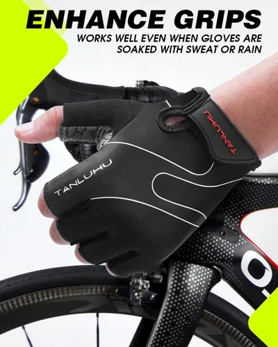 Miniatura 3 de Tanluhu - Guantes de ciclismo para hombre y mujer