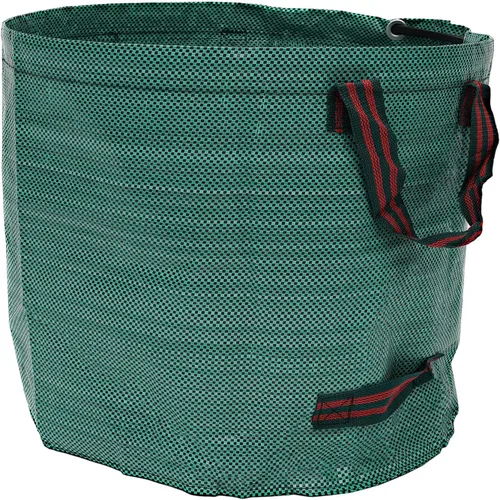 Miniatura 7 de 3 bolsas de basura reutilizables de 27 galones para jardín, plegables para exteriores, bolsas de basura independientes con asas, bolsas de basura