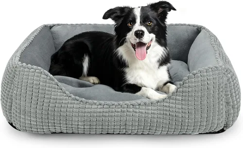 Miniatura 18 de MIXJOY Camas para Perros Pequeños, Camas para Gatos de Interior Lavables, Calmante para Mascotas Perro de Tamaño Pequeño, Camas Rectangulares Suaves