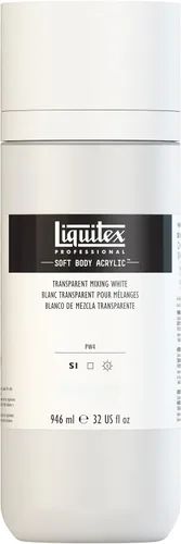 Miniatura 75 de Liquitex Professional Soft Body - Pintura acrílica, botella de 2 onzas (59 ml), blanco titanio Titanio Blanco