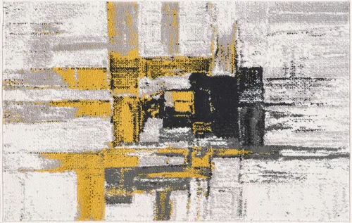Miniatura 46 de Rugshop Alfombra Corredor Abstracta Contemporánea Negra — No Desprende Pelusa para Pasillo, Entrada y Cocina 2' x 7