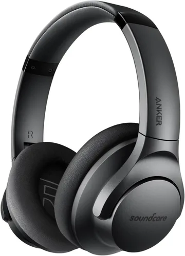 Miniatura 12 de Soundcore Anker Life Q20 Auriculares híbridos con cancelación activa de ruido, auriculares inalámbricos Bluetooth sobre la oreja, tiempo de Negro